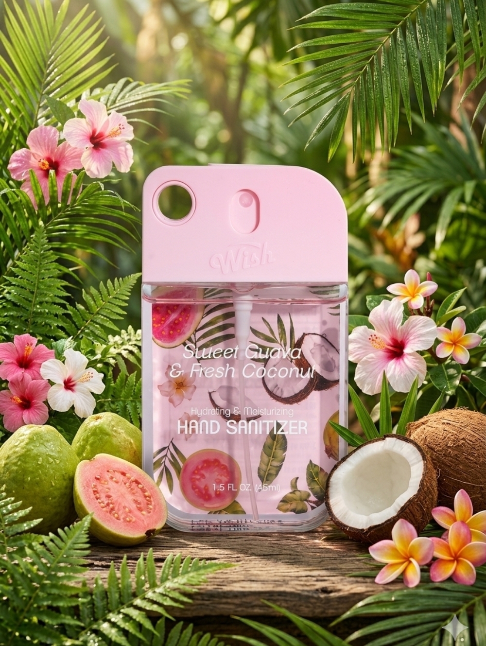 Wish Hydrating Hand Sanitizer Spray - Sweet Guava & Fresh Coconut New Sealed